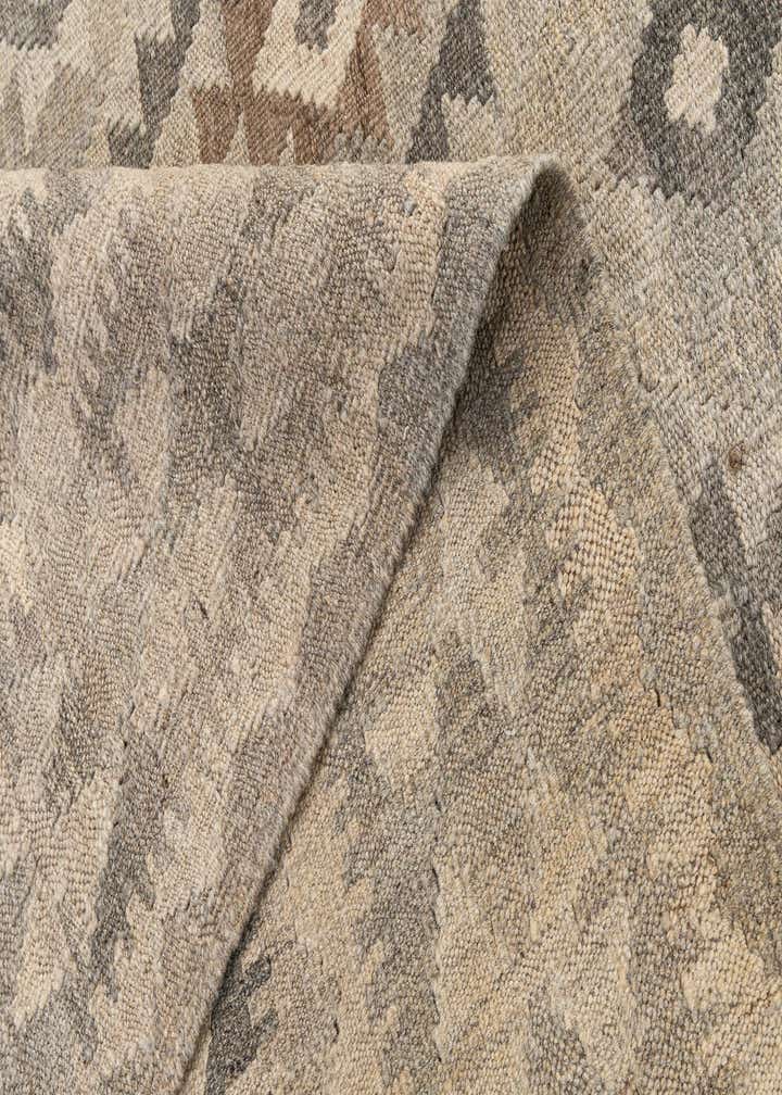 7' x 9' 11 Hand Woven Kilim Maymana Wool Rug