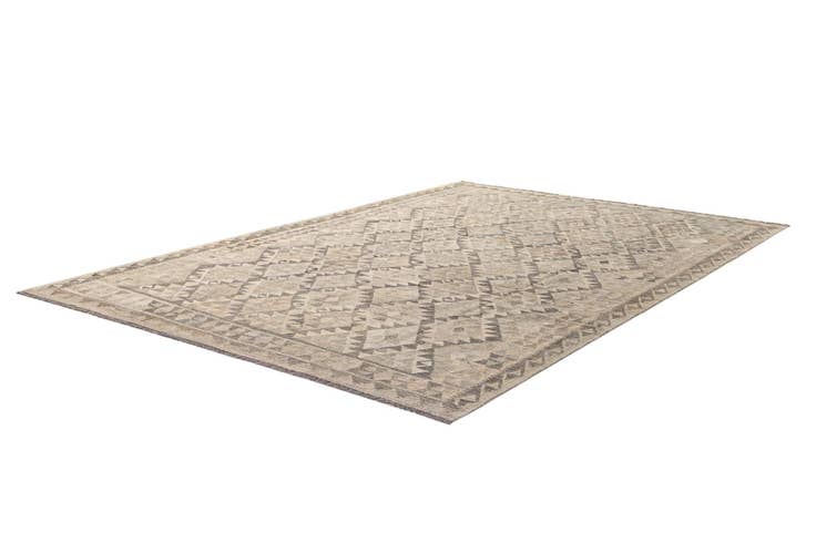 Detail image of 6' 9 x 10' Hand Woven Kilim Maymana Wool Rug