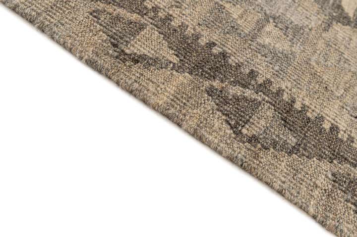 6' 9 x 10' Hand Woven Kilim Maymana Wool Rug