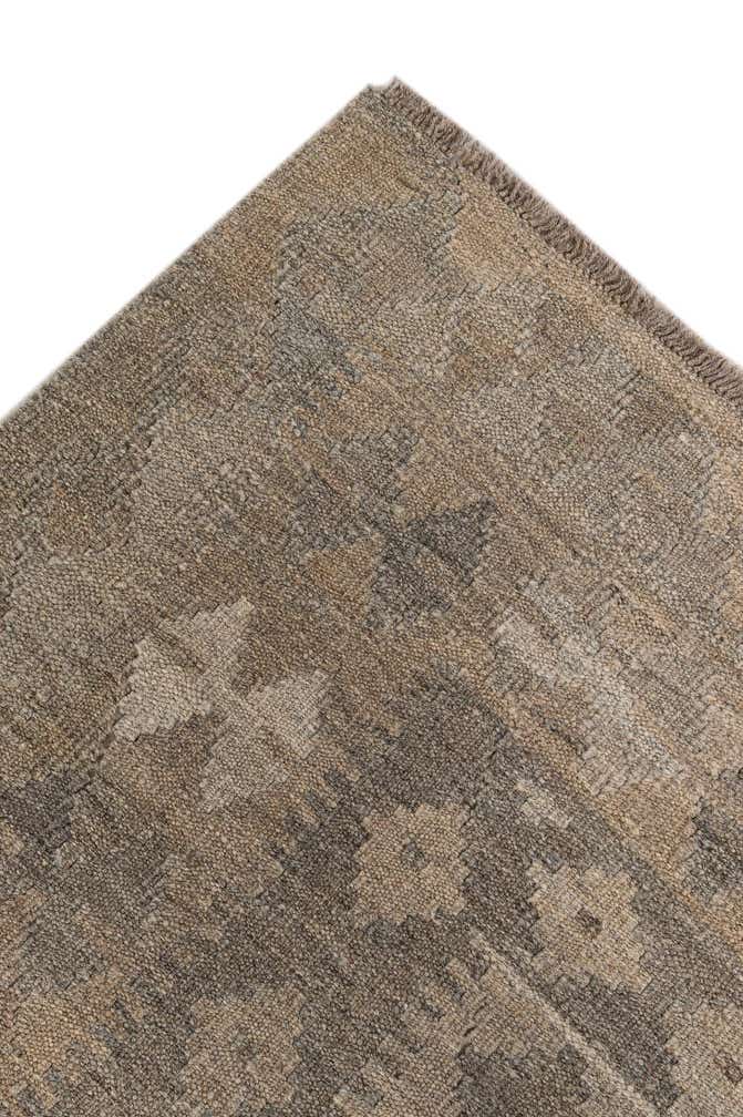 6' 11 x 9' 9 Hand Woven Kilim Maymana Wool Rug