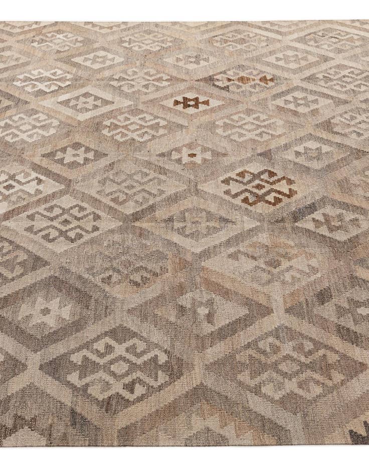 Detail image of 6' 9 x 10' Hand Knotted Kilim Maymana Wool Rug