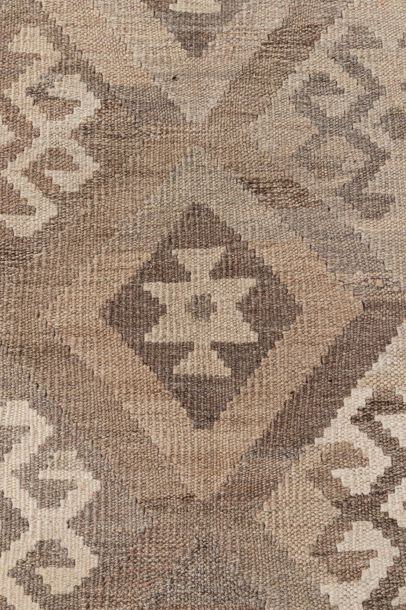 6' 9 x 10' Hand Knotted Kilim Maymana Wool Rug