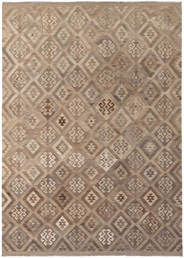 6' 9 x 10' Hand Knotted Kilim Maymana Wool Rug