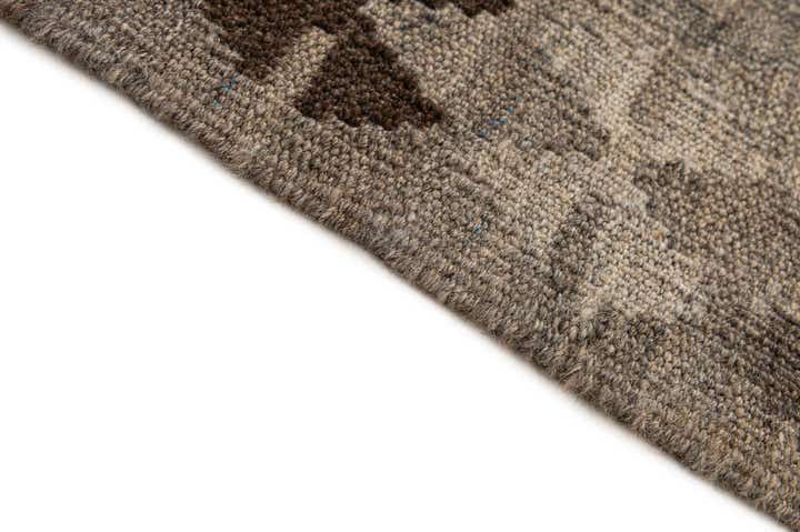 6' 9 x 9' 9 Hand Woven Kilim Maymana Wool Rug