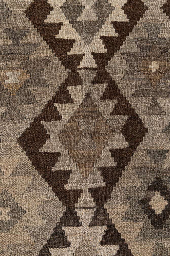 6' 9 x 9' 9 Hand Woven Kilim Maymana Wool Rug