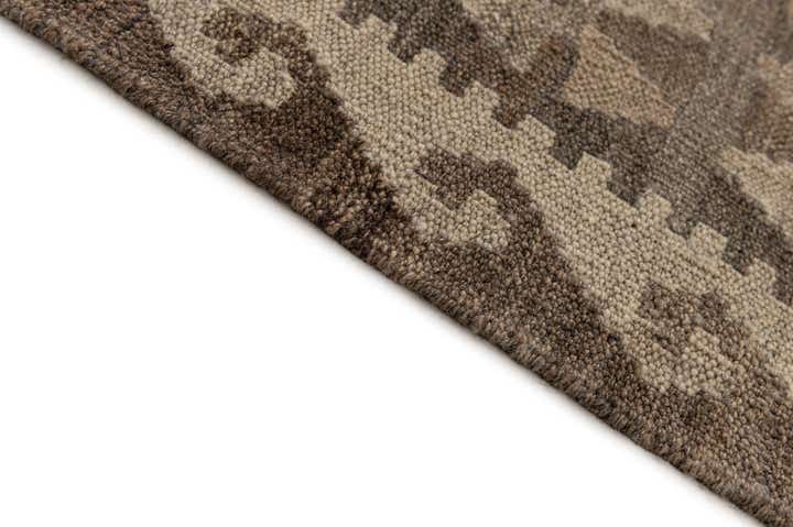 6' 9 x 9' 8 Hand Knotted Kilim Maymana Wool Rug