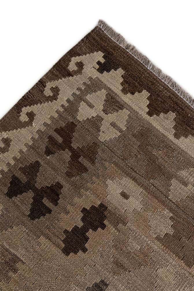 6' 9 x 9' 8 Hand Knotted Kilim Maymana Wool Rug