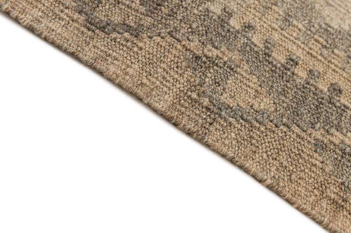 6' 9 x 9' 9 Hand Woven Kilim Maymana Wool Rug