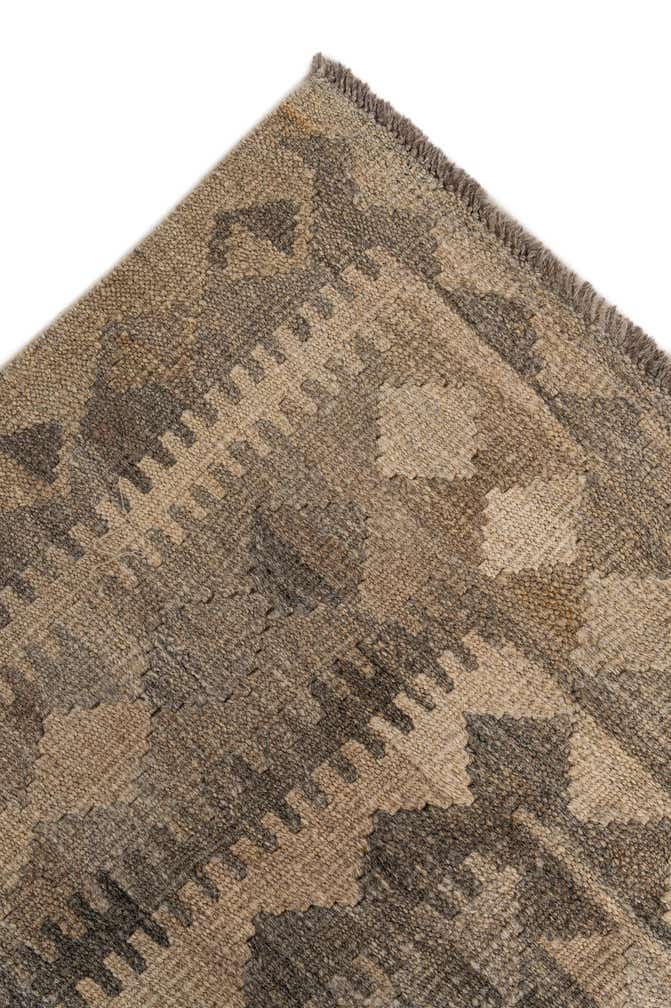 6' 9 x 9' 9 Hand Woven Kilim Maymana Wool Rug