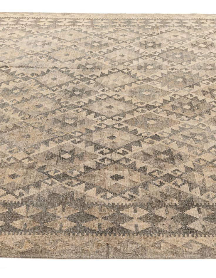 Detail image of 6' 10 x 9' 9  Hand Woven Kilim Maymana Wool Rug