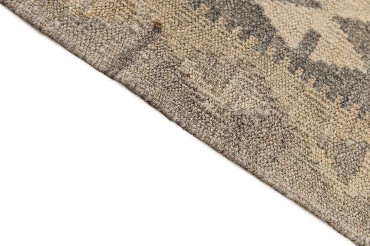 6' 10 x 9' 9 Hand Woven Kilim Maymana Wool Rug