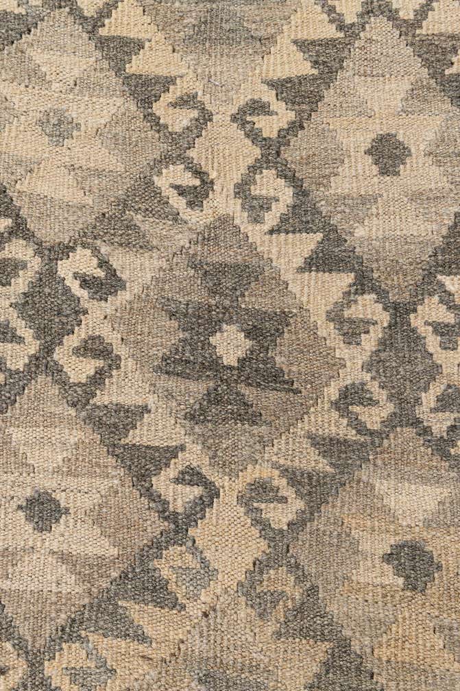 6' 10 x 9' 9 Hand Woven Kilim Maymana Wool Rug