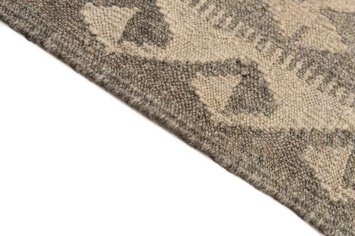 6' 10 x 9' 9 Hand Woven Kilim Maymana Wool Rug
