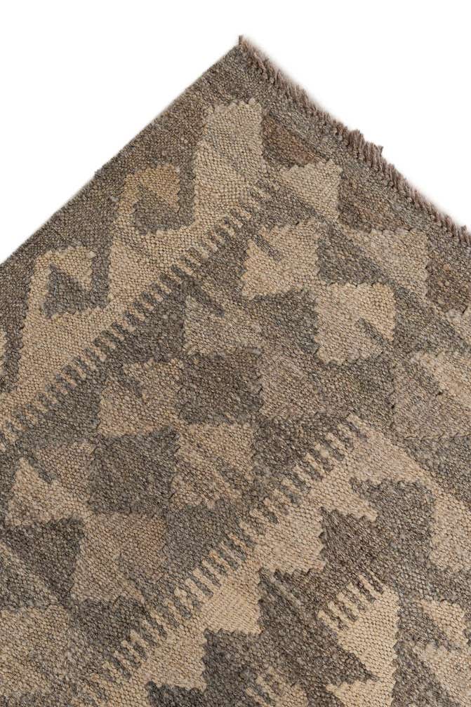 6' 10 x 9' 9 Hand Woven Kilim Maymana Wool Rug