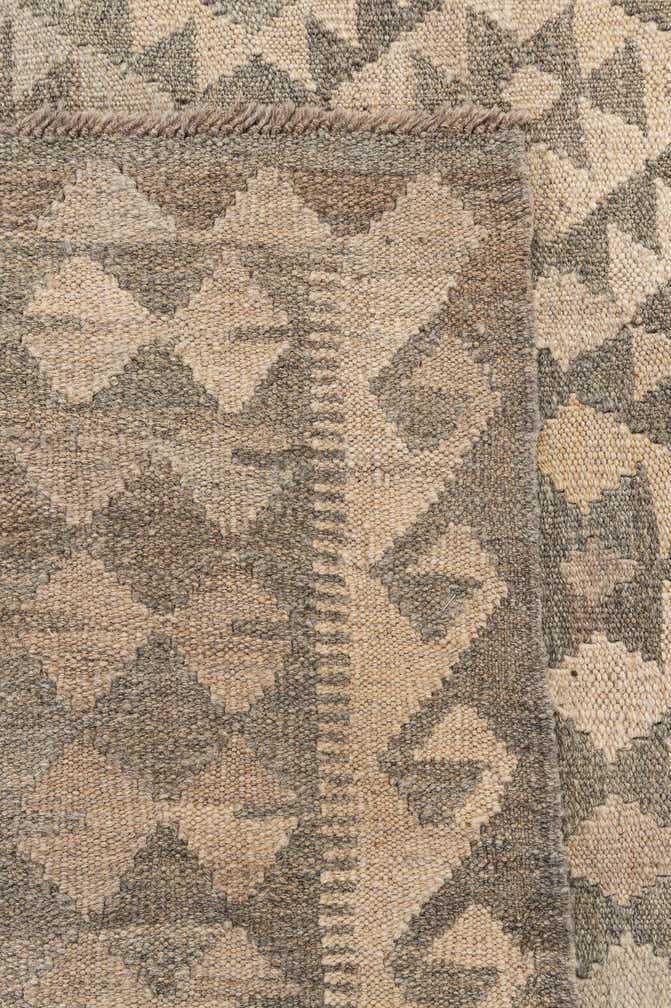 6' 10 x 9' 9 Hand Woven Kilim Maymana Wool Rug