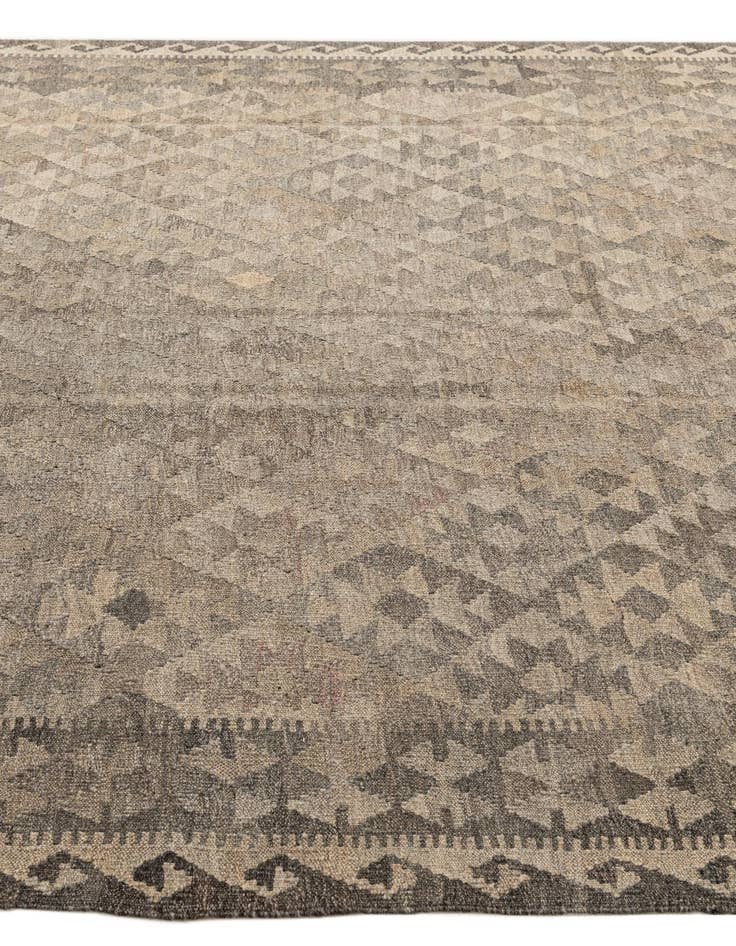 Detail image of 6' 10 x 9' 8  Hand Woven Kilim Maymana Wool Rug