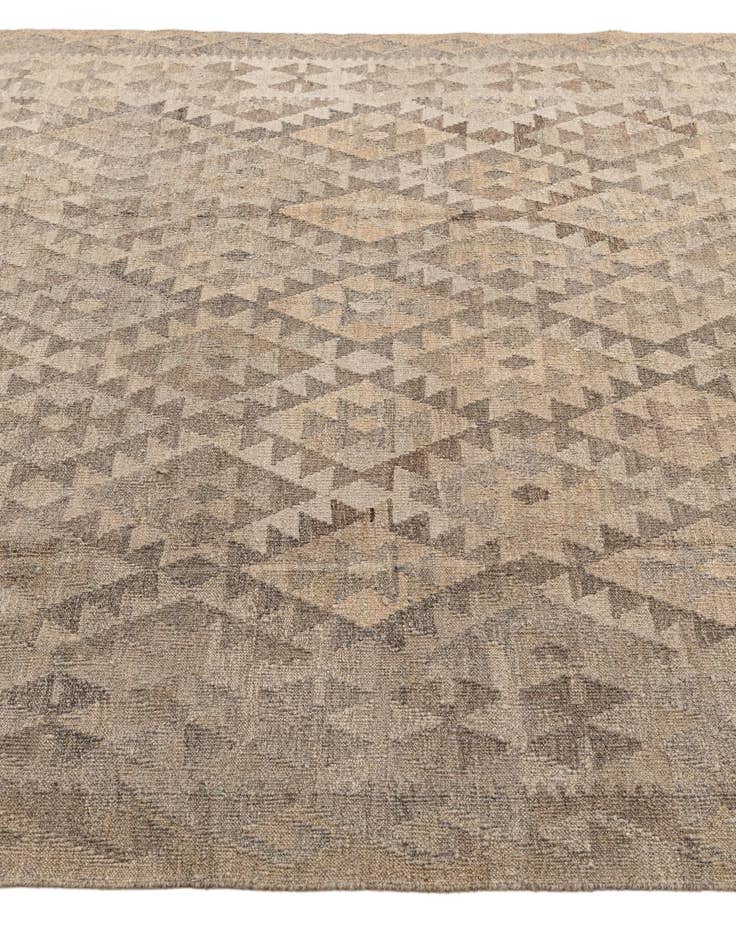 Detail image of 6' 10 x 10' Hand Woven Kilim Maymana Wool Rug