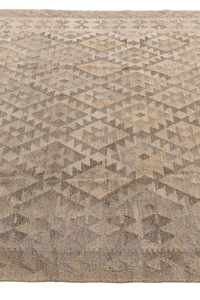 6' 10 x 10' Hand Woven Kilim Maymana Wool Rug