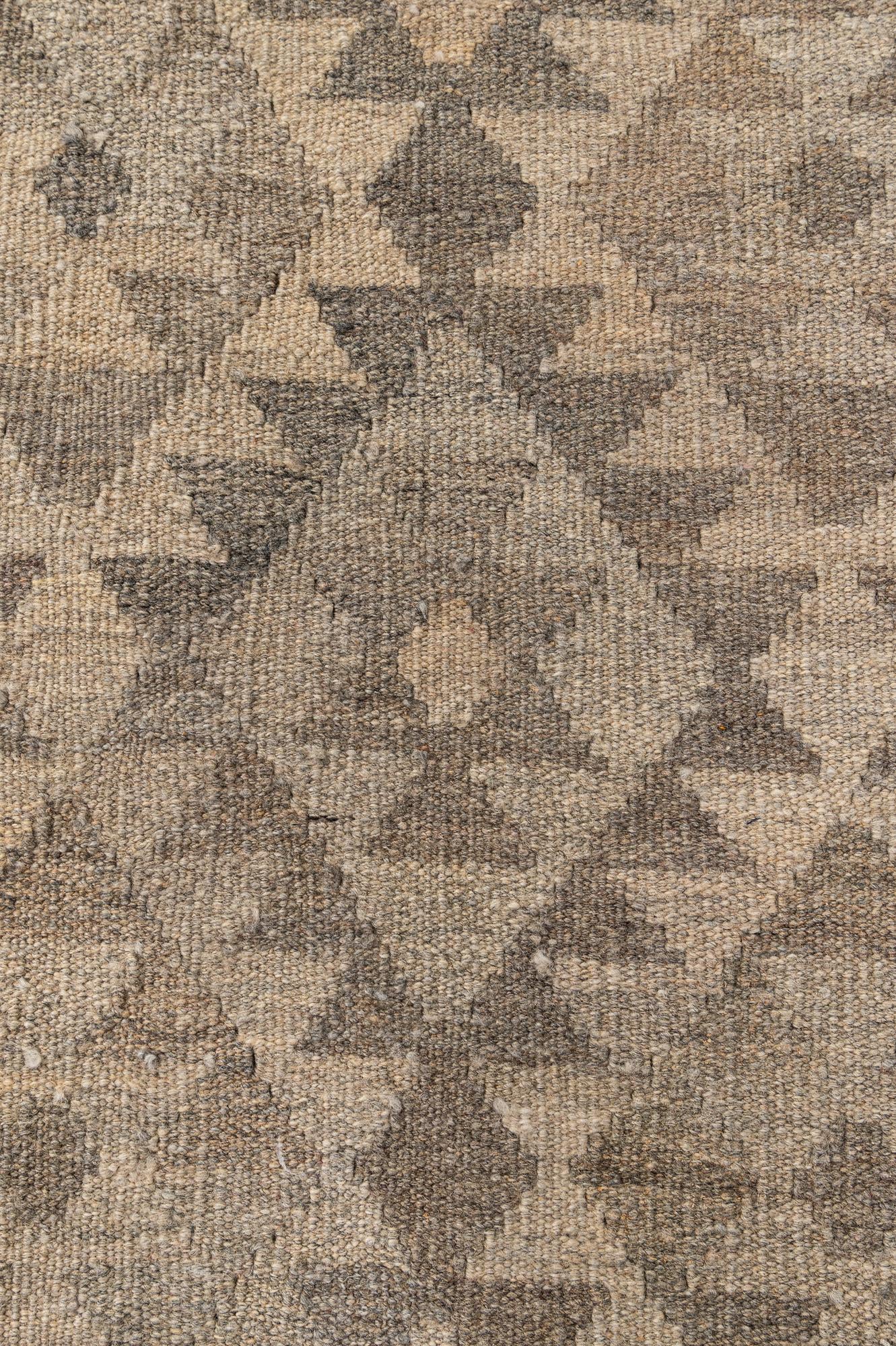 6' 10 x 10' Hand Woven Kilim Maymana Wool Rug
