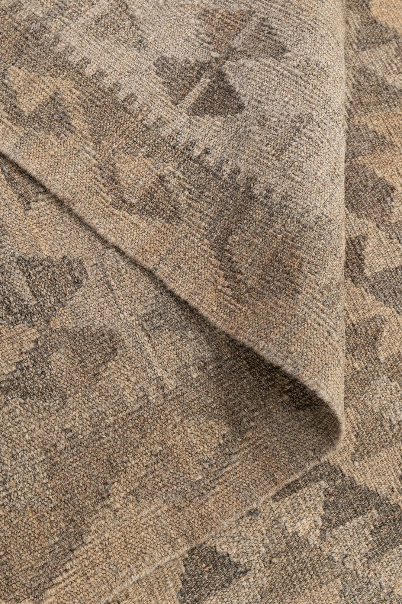 6' 10 x 10' Hand Woven Kilim Maymana Wool Rug