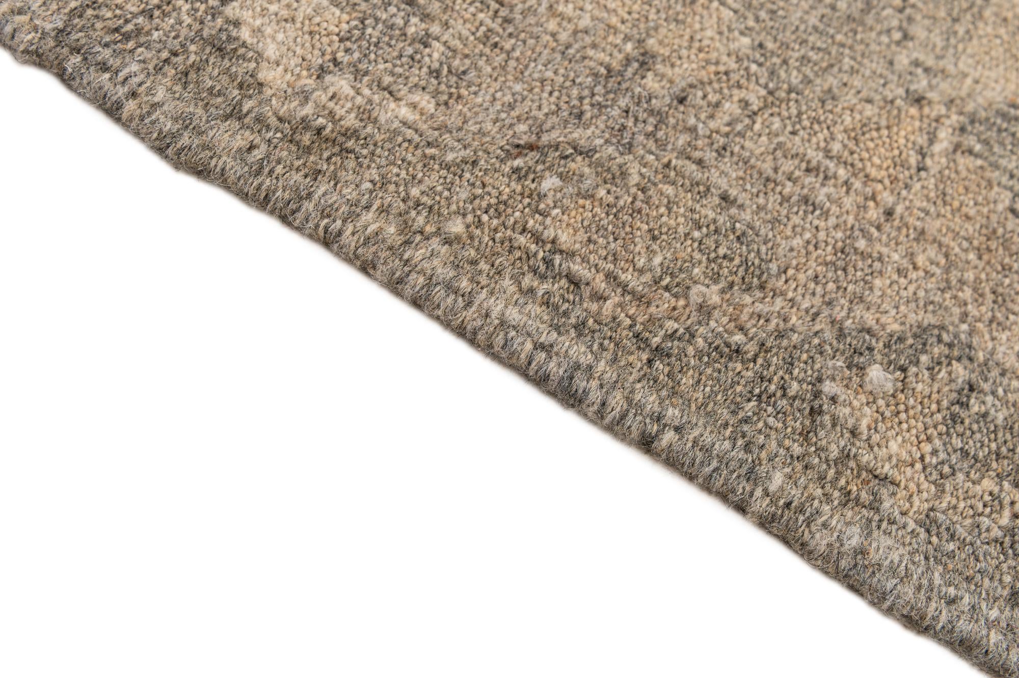 6' 9 x 9' 9 Hand Woven Kilim Maymana Wool Rug