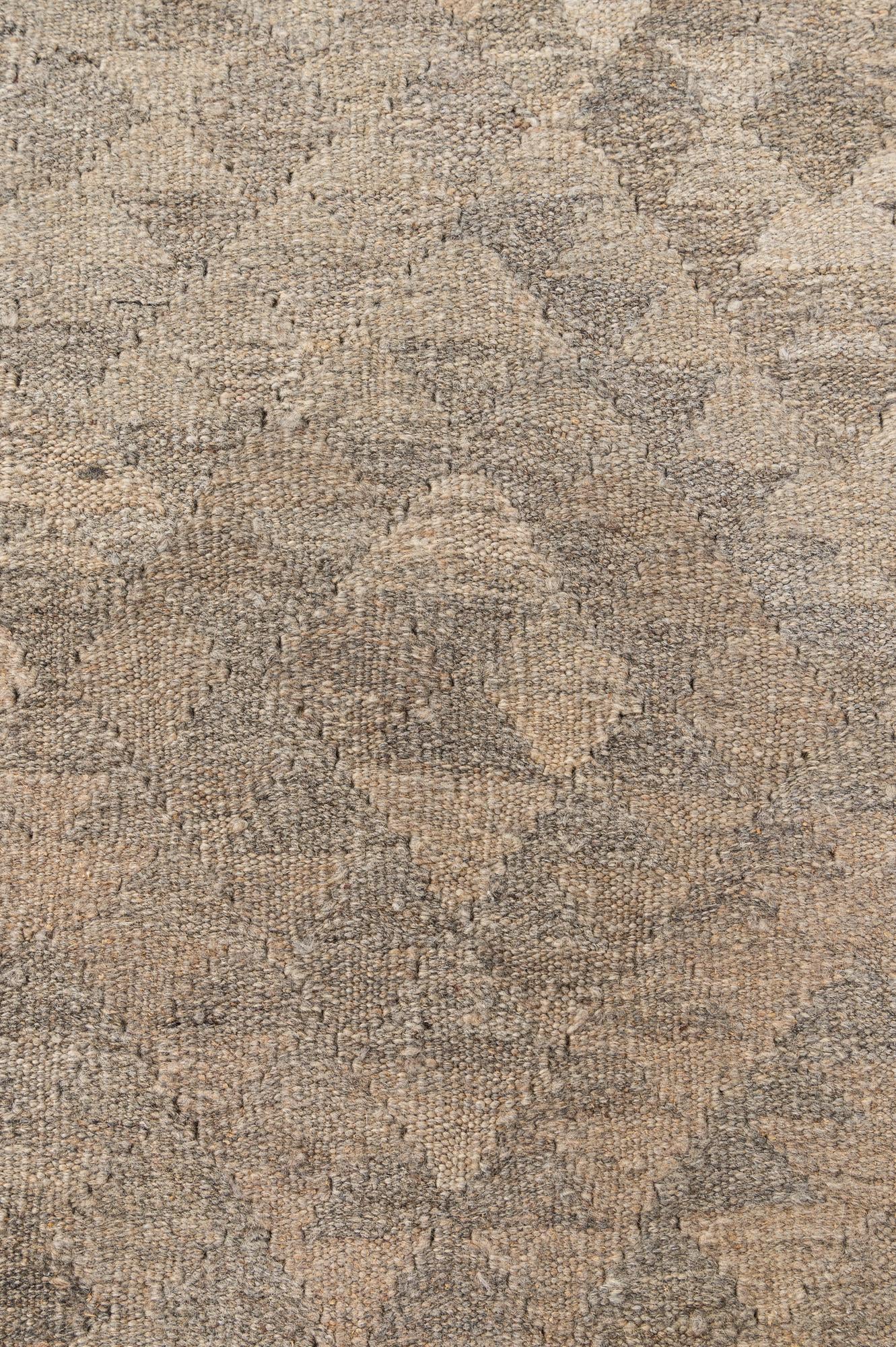 6' 9 x 9' 9 Hand Woven Kilim Maymana Wool Rug