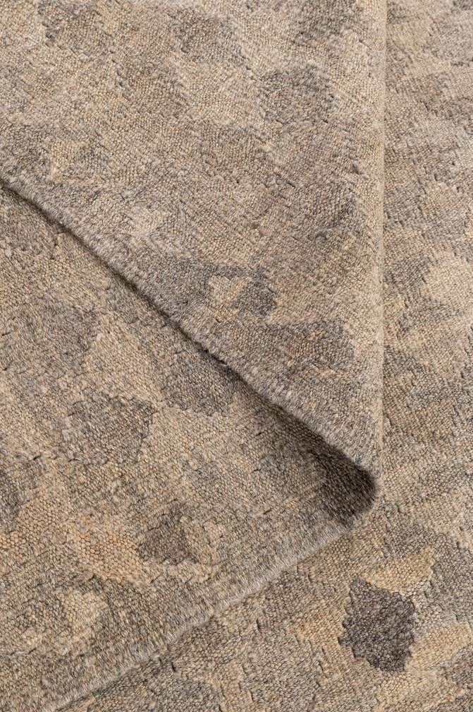 6' 9 x 9' 9 Hand Woven Kilim Maymana Wool Rug