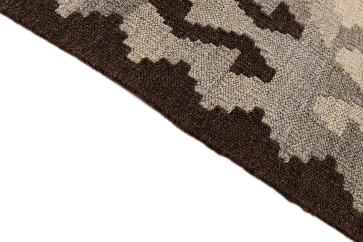 6' 10 x 9' 8 Hand Woven Kilim Maymana Wool Rug