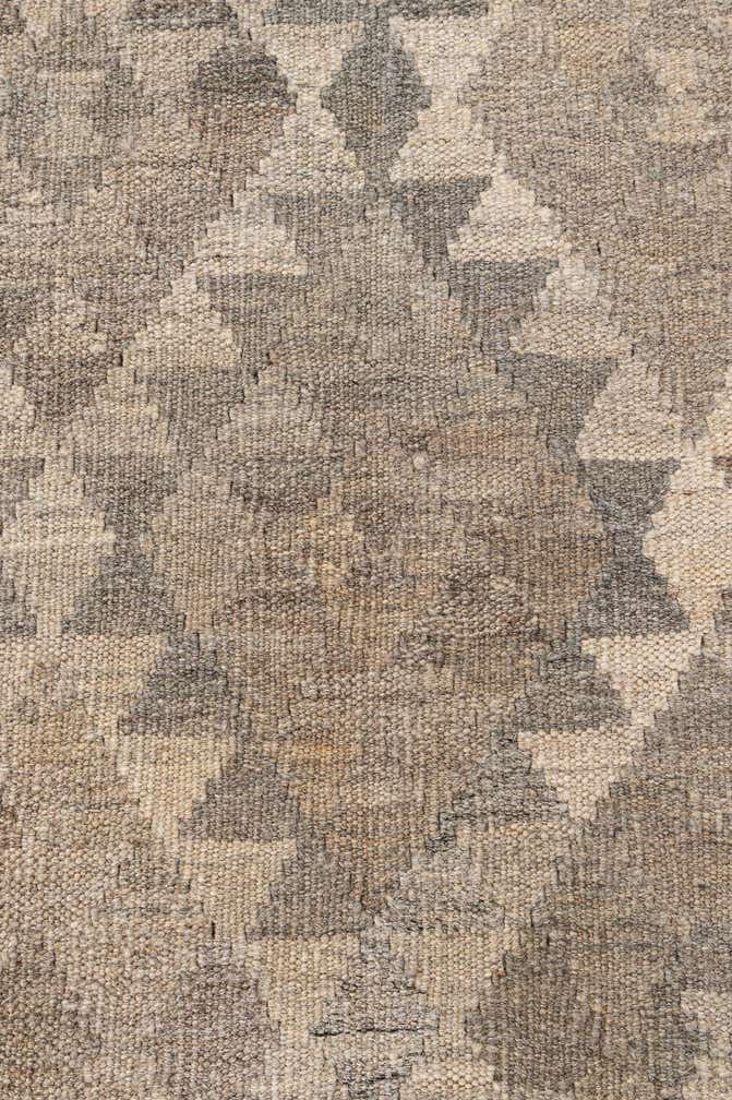 7' x 9' 11 Hand Woven Kilim Maymana Wool Rug