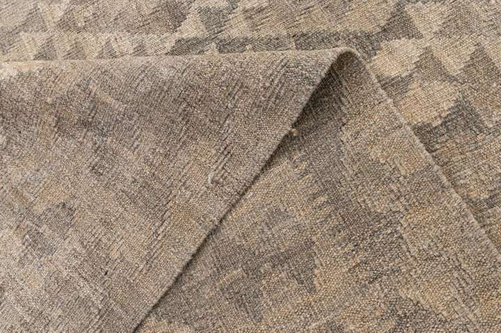 7' x 9' 11 Hand Woven Kilim Maymana Wool Rug