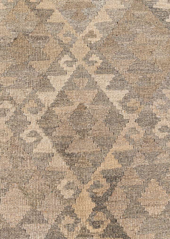 6' 10 x 9' 11 Hand Woven Kilim Maymana Wool Rug