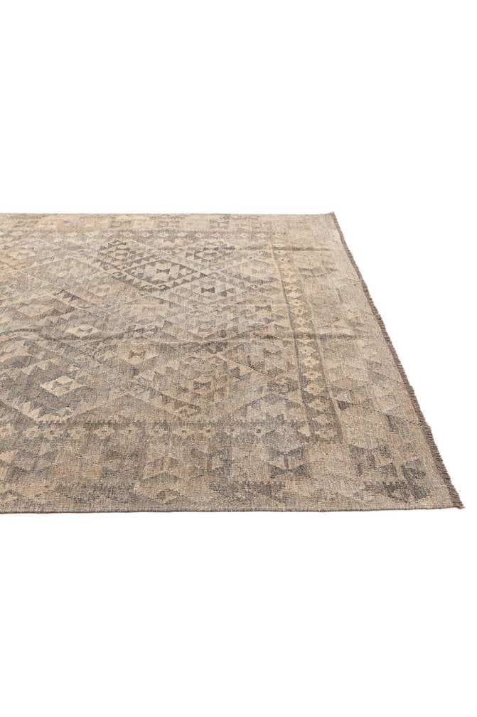 6' 10 x 9' 10 Hand Woven Kilim Maymana Wool Rug