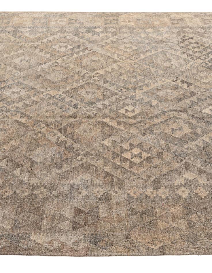 Detail image of 6' 10 x 9' 10  Hand Woven Kilim Maymana Wool Rug