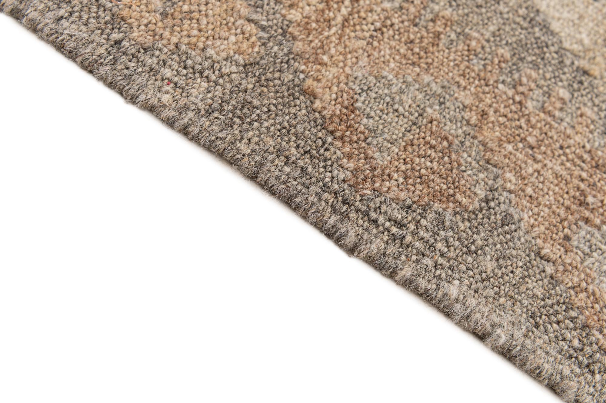 7' x 9' 9 Hand Woven Kilim Maymana Wool Rug