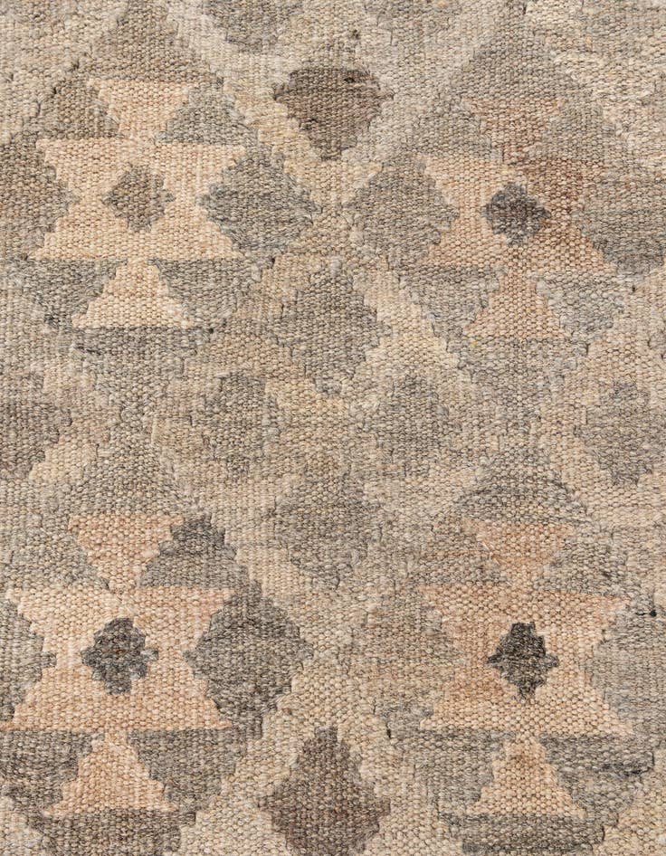 Detail image of 7' x 9' 9  Hand Woven Kilim Maymana Wool Rug