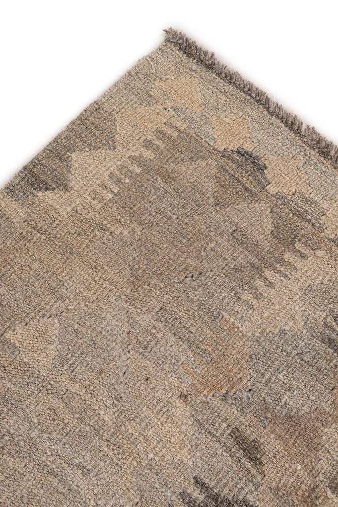 7' x 9' 9 Hand Woven Kilim Maymana Wool Rug