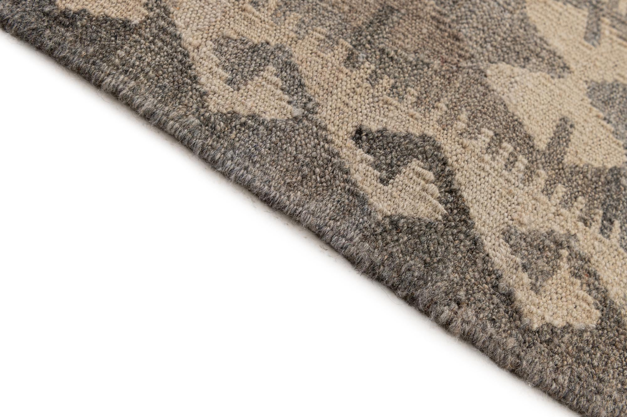 6' 10 x 9' 10 Hand Woven Kilim Maymana Wool Rug
