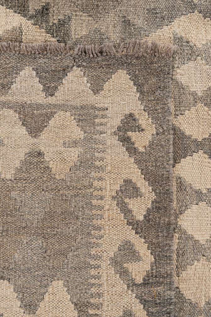 6' 10 x 9' 10 Hand Woven Kilim Maymana Wool Rug