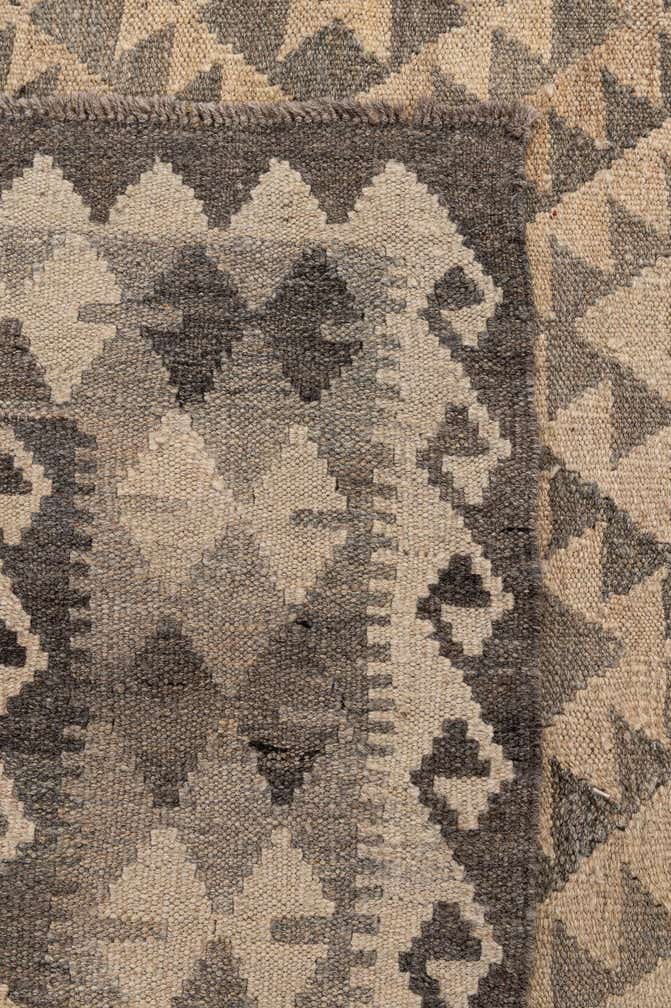 6' 11 x 9' 10 Hand Woven Kilim Maymana Wool Rug