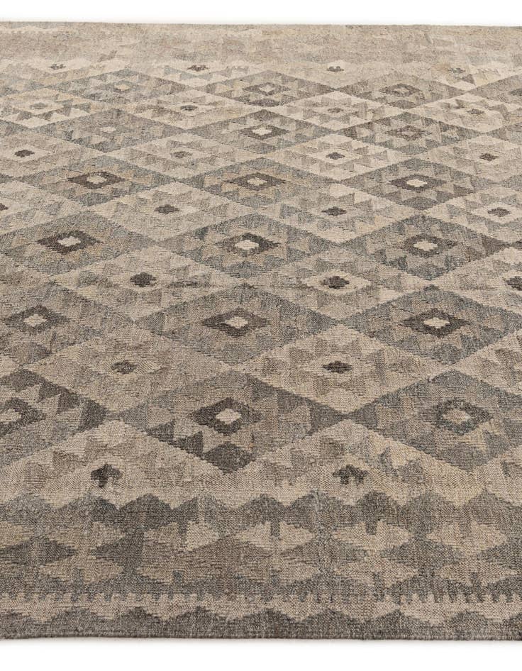 Detail image of 7' 1 x 9' 9  Hand Woven Kilim Maymana Wool Rug