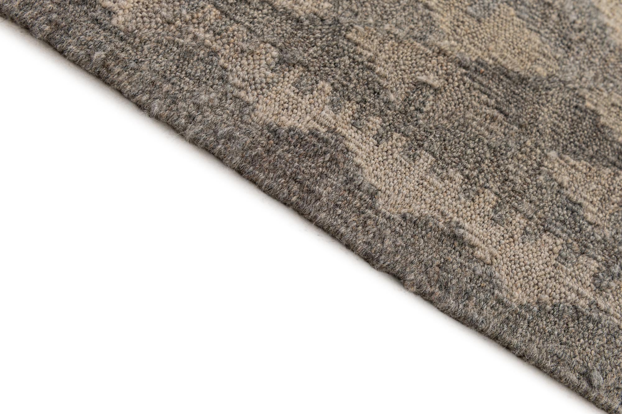 7' 1 x 9' 9 Hand Woven Kilim Maymana Wool Rug