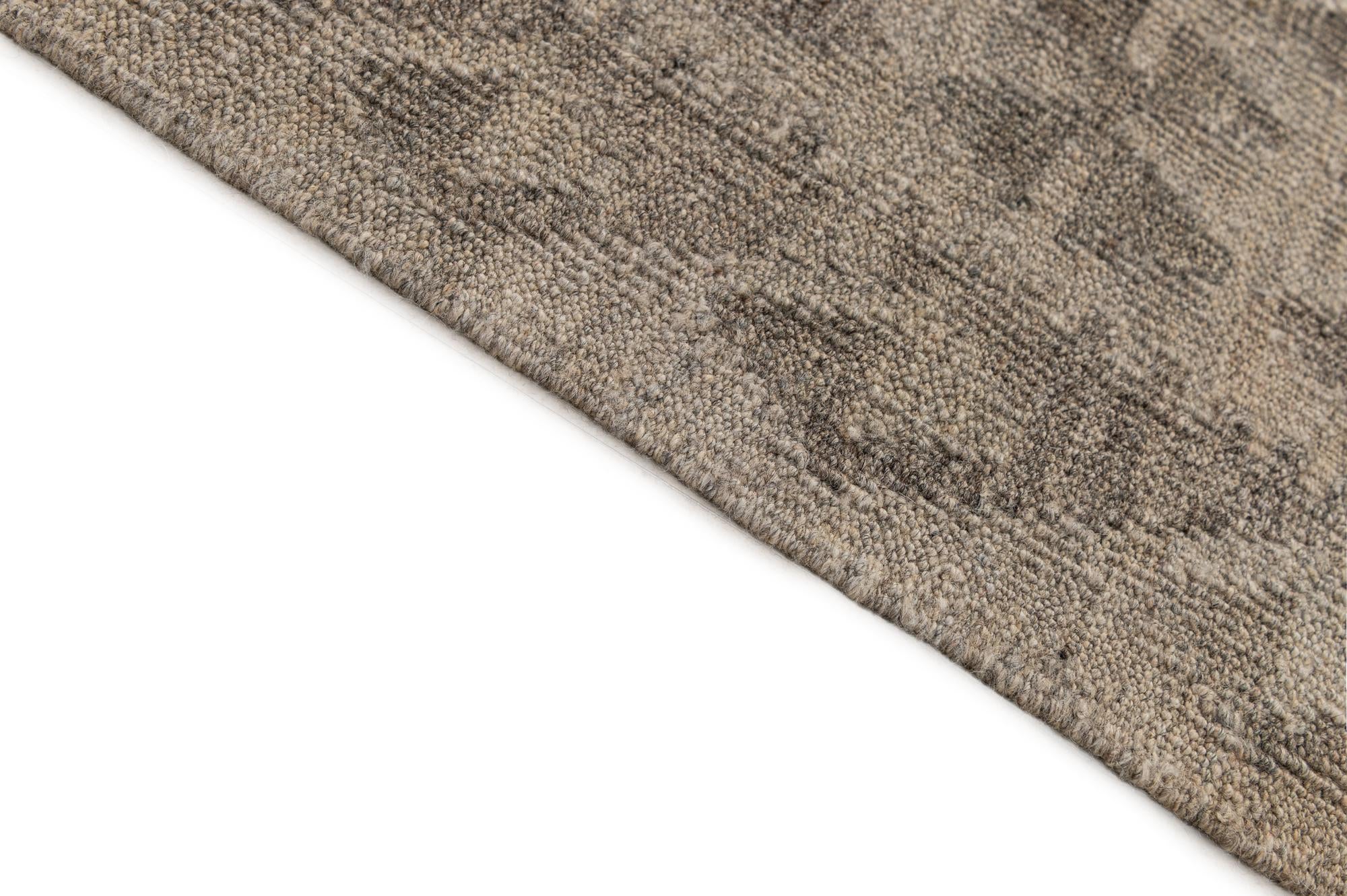 6' 9 x 10' Hand Woven Kilim Maymana Wool Rug