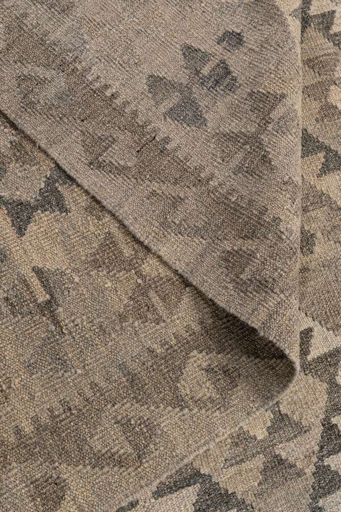 6' 9 x 10' Hand Woven Kilim Maymana Wool Rug