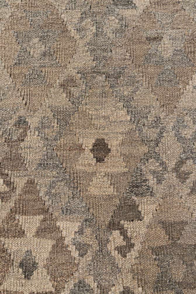 6' 10 x 9' 9 Hand Woven Kilim Maymana Wool Rug