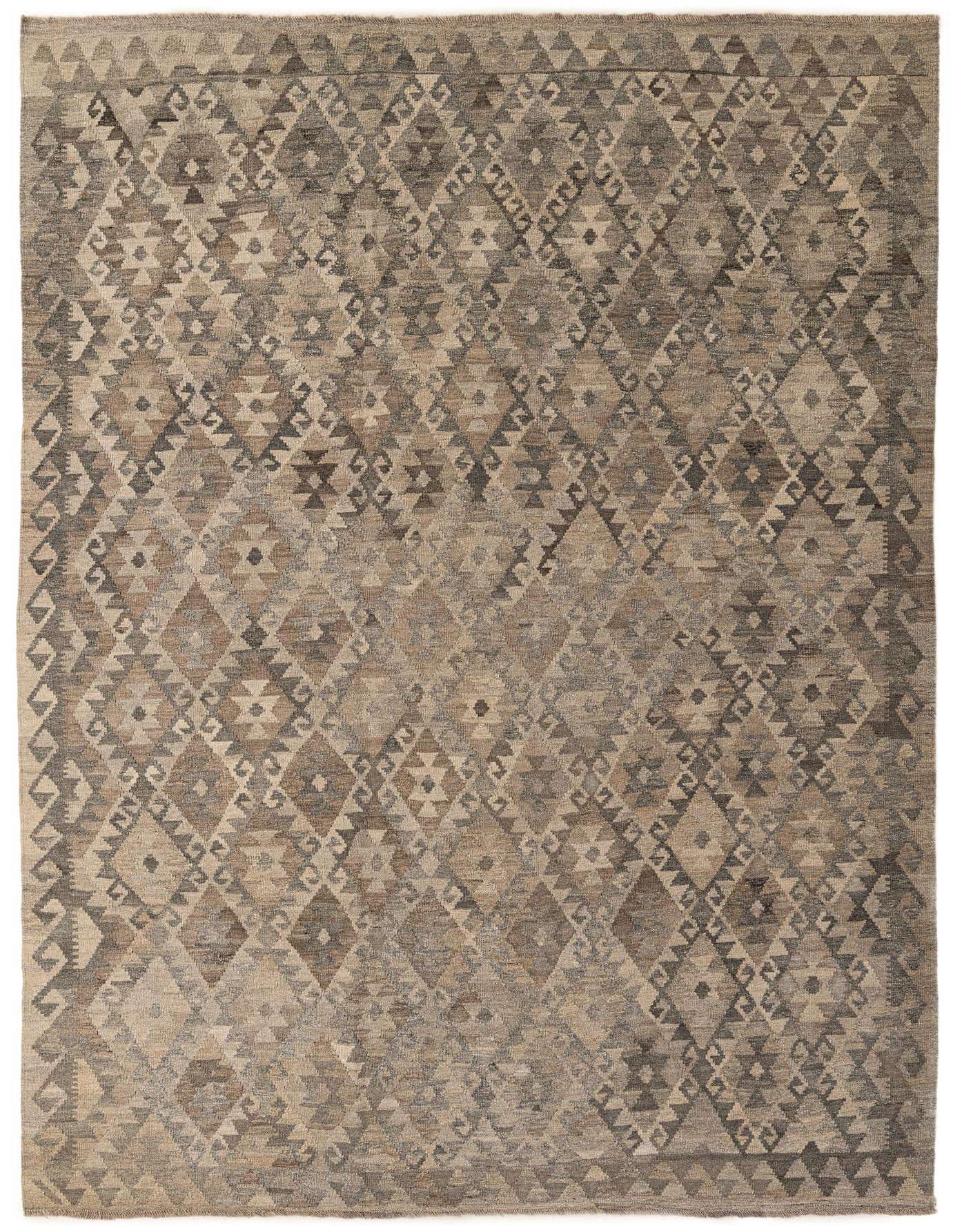 Primary image 6' 10 x 9' 9  Hand Woven Kilim Maymana Wool Rug