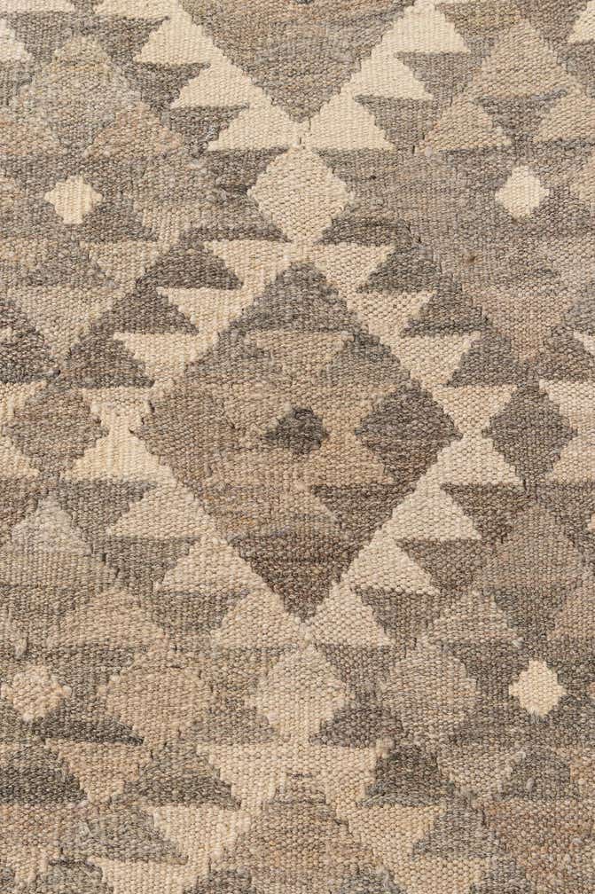 6' 10 x 9' 10 Hand Woven Kilim Maymana Wool Rug