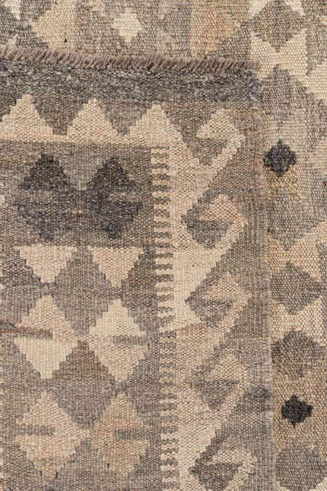 6' 10 x 9' 10 Hand Woven Kilim Maymana Wool Rug