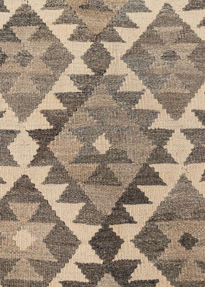 7' x 9' 10 Hand Woven Kilim Maymana Wool Rug