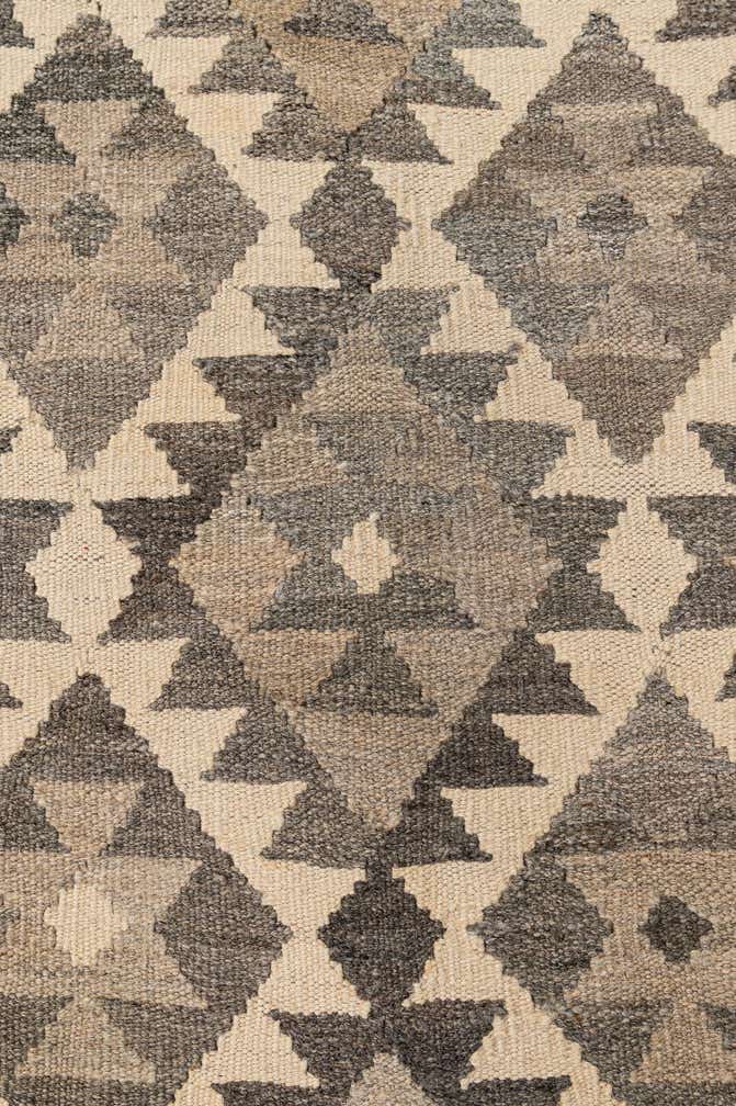 7' x 9' 10 Hand Woven Kilim Maymana Wool Rug
