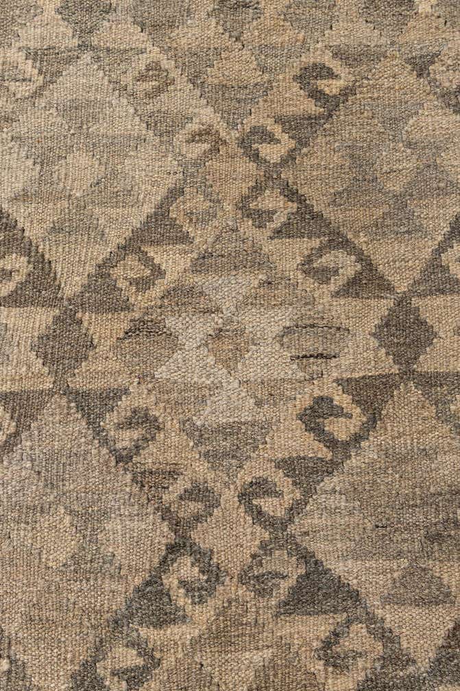 6' 7 x 9' 7 Hand Woven Kilim Maymana Wool Rug
